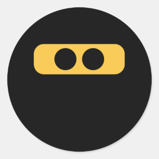 Ninja Augen Runder Aufkleber