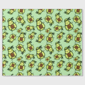 Ninja Avocado Geschenkpapier (Flach)