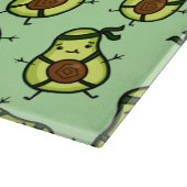 Ninja Avocado Pattern Schneidebrett (Ecke)