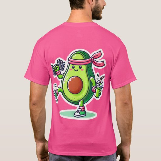Ninja Avocado T - Shirt (Rückseite)