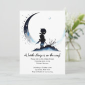 Ninja Baby Shower Einladung (Stehend Vorderseite)