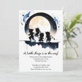 Ninja Baby Shower Einladung (Stehend Vorderseite)