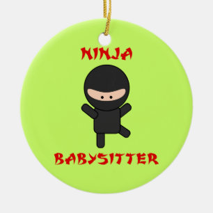 Ninja Babysitter Keramikornament