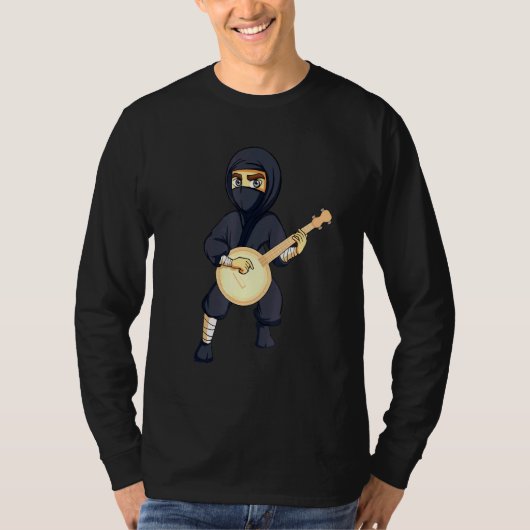 Ninja Banjo Musical Instruments Männer Frauen Kind T-Shirt (Vorderseite)