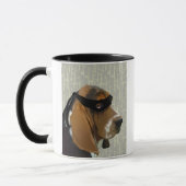 Ninja Basset Hound Dog Tasse (Links)
