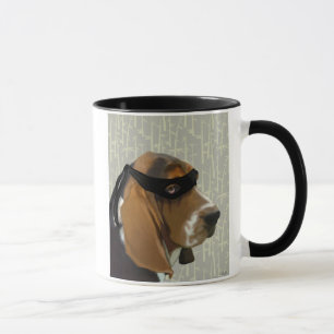 Ninja Basset Hound Hund Tasse