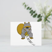 Ninja Beaver Postkarte (Stehend Vorderseite)