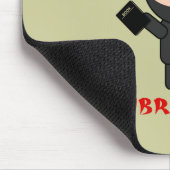 Ninja Bibliothekar mit Buch Mousepad (Ecke)