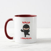 Ninja Bibliothekar mit Buch Tasse (Links)