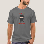 Ninja Bibliothekar (schlicht) T-Shirt (Vorderseite)