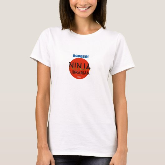 Ninja Bibliothekar T-Shirt (Vorderseite)