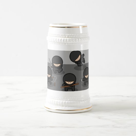 Ninja Bier Stein - KItchy Geschenk! Bierglas (Mittel)