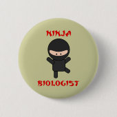 ninja Biologe Button (Vorderseite)