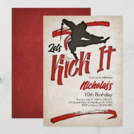 Ninja Birthday Einladung