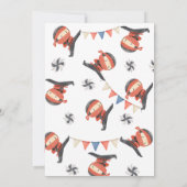 Ninja Birthday Einladung | Ninja-Party Einladung (Rückseite)