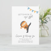 Ninja Birthday Einladung | Ninja-Party Einladung (Stehend Vorderseite)