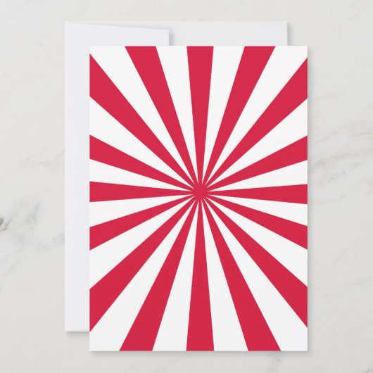 Ninja Birthday Einladung Red Ninja (Rückseite)