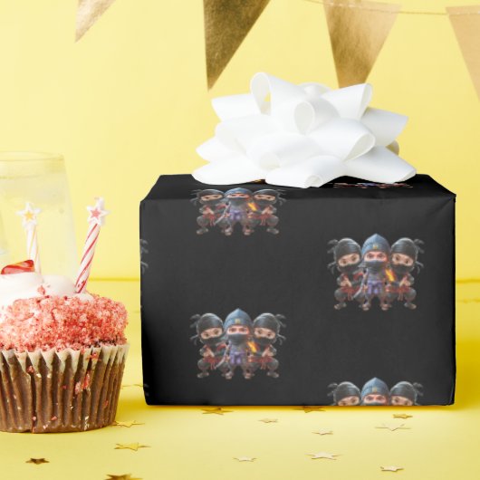 Ninja Birthday Geschenkpapier (Geburtstagsparty)