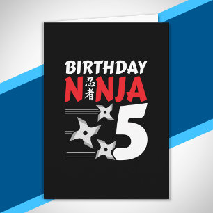 Ninja Birthday Party - Birthday Ninja 5 Karte