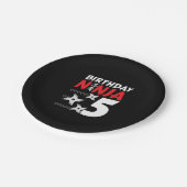 Ninja Birthday Party - Birthday Ninja 5 Pappteller (Schrägansicht)