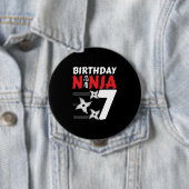Ninja Birthday Party - Birthday Ninja 7 Button (Beispiel)