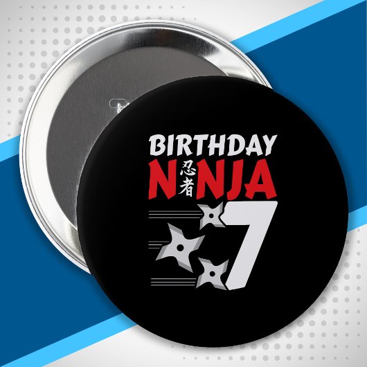Ninja Birthday Party - Birthday Ninja 7 Button