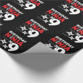 Ninja Birthday Party - Birthday Ninja 9 Geschenkpapier (Ecke)