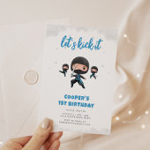 Ninja Birthday Party Einladung