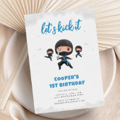 Ninja Birthday Party Einladung