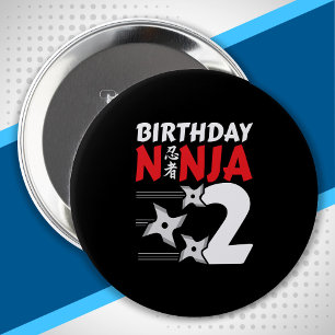 Ninja Birthday Party - Geburtstag Ninja 2 Button