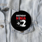 Ninja Birthday Party - Geburtstag Ninja 2 Button (Beispiel)