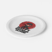 Ninja Birthday Party Pappteller (Schrägansicht)