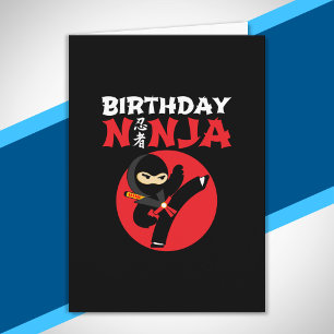 Ninja Birthday Party Theme - Birthday Ninja Design Karte