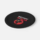 Ninja Birthday Party Theme - Birthday Ninja Design Pappteller (Schrägansicht)