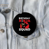Ninja Birthday Party Theme - Birthday Ninja Squad Button (Beispiel)