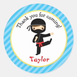 Ninja Birthday Stickers Personalisiert Boy Favorit