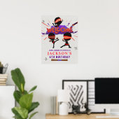 Ninja Birthday Welcome Sign Poster (Heimbüro)