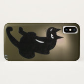 NINJA BLACK CAT Grau Case-Mate iPhone Hülle (Rückseite (Horizontal))