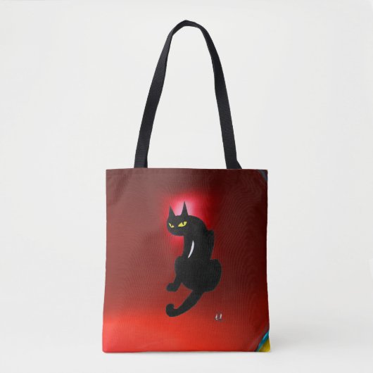 NINJA BLACK CAT Red Tasche (Vorderseite)