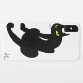 NINJA BLACK CAT White Case-Mate iPhone Hülle (Rückseite (Horizontal))