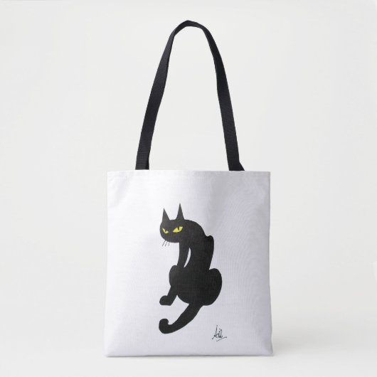 NINJA BLACK CAT White Tasche (Vorderseite)