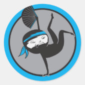 NInja Blue Belt Stickers (Vorderseite)