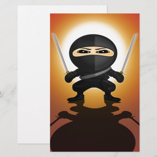 Ninja Boy Briefpapier (Vorne/Hinten)