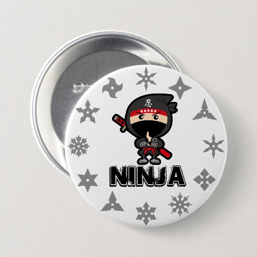 Ninja Boy Button (Vorne & Hinten)