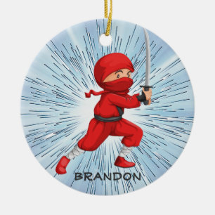 Ninja Boy Design Ornament