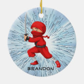 Ninja Boy Design Ornament (Hinten)