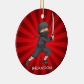 Ninja Boy Design Ornament (Rechts)