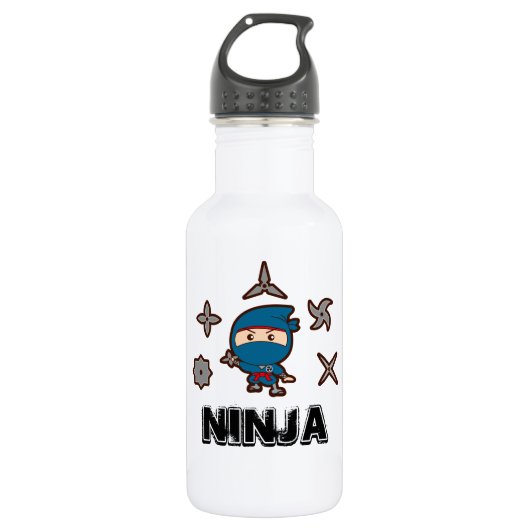 Ninja Boy Edelstahlflasche (Vorderseite)