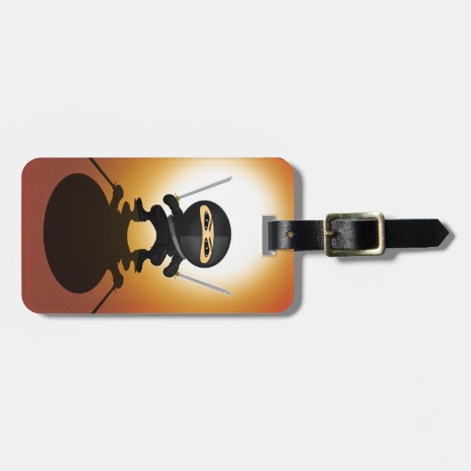 Ninja Boy Gepäckanhänger (Vorderseite horizontal)