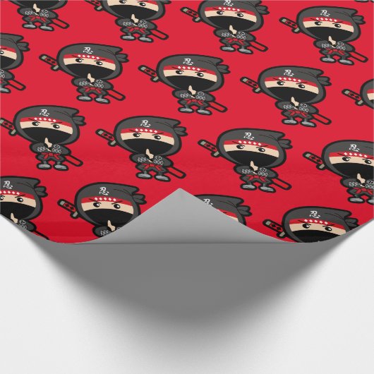 Ninja Boy Geschenkpapier (Ecke)